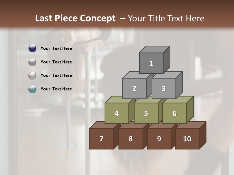 Sexy Pose Fitness PowerPoint Template