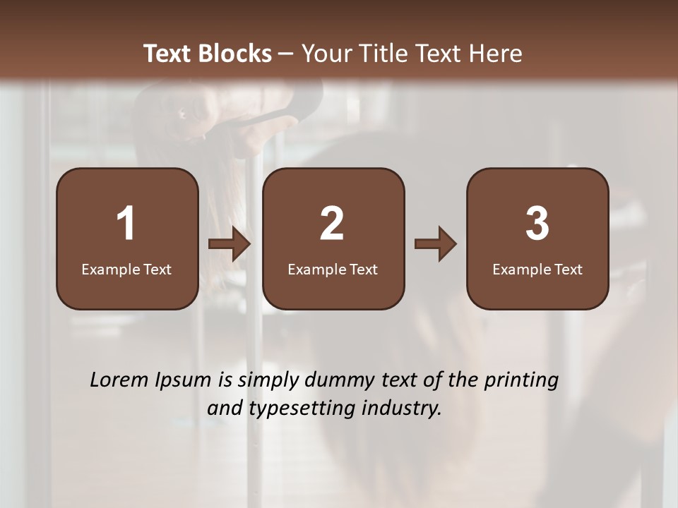 Sexy Pose Fitness PowerPoint Template