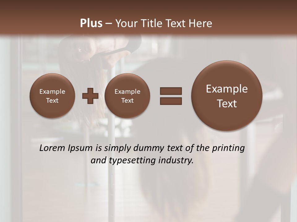 Sexy Pose Fitness PowerPoint Template