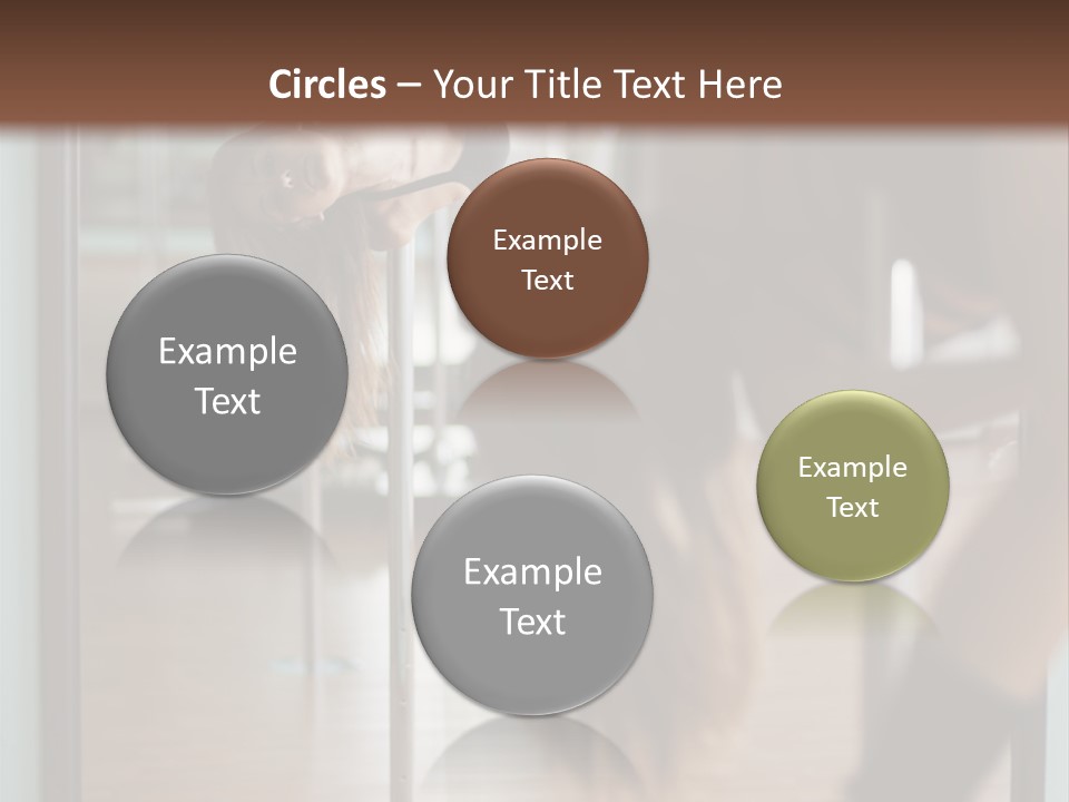 Sexy Pose Fitness PowerPoint Template