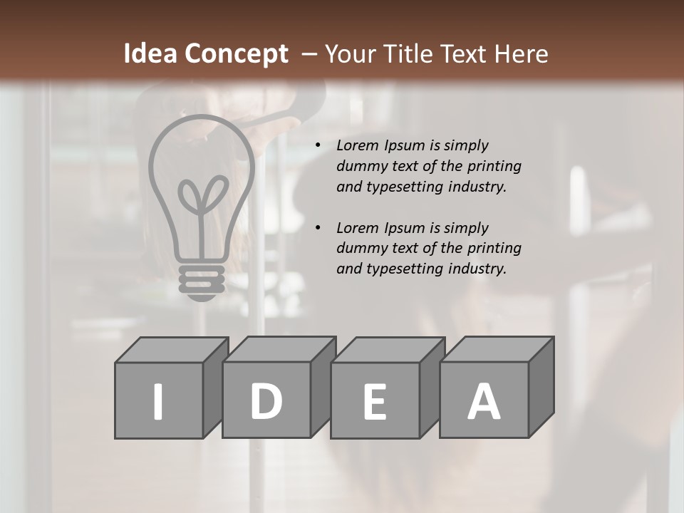 Sexy Pose Fitness PowerPoint Template