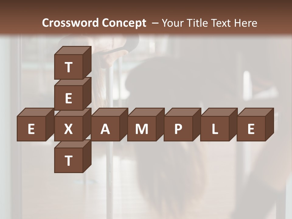 Sexy Pose Fitness PowerPoint Template