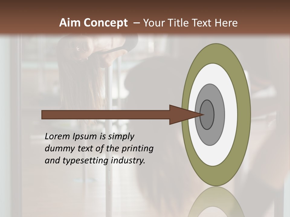 Sexy Pose Fitness PowerPoint Template