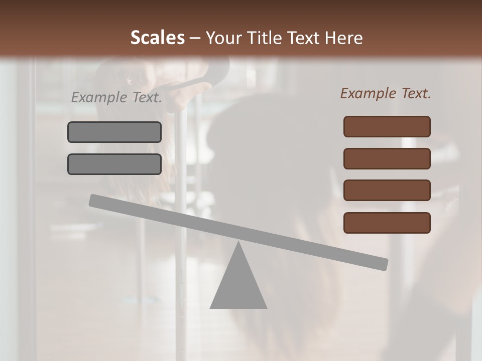 Sexy Pose Fitness PowerPoint Template