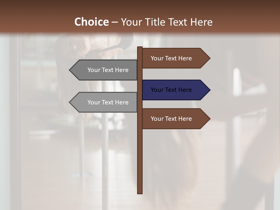 Sexy Pose Fitness PowerPoint Template