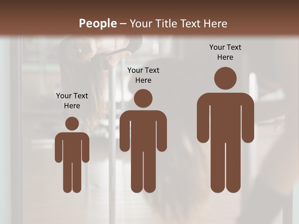 Sexy Pose Fitness PowerPoint Template