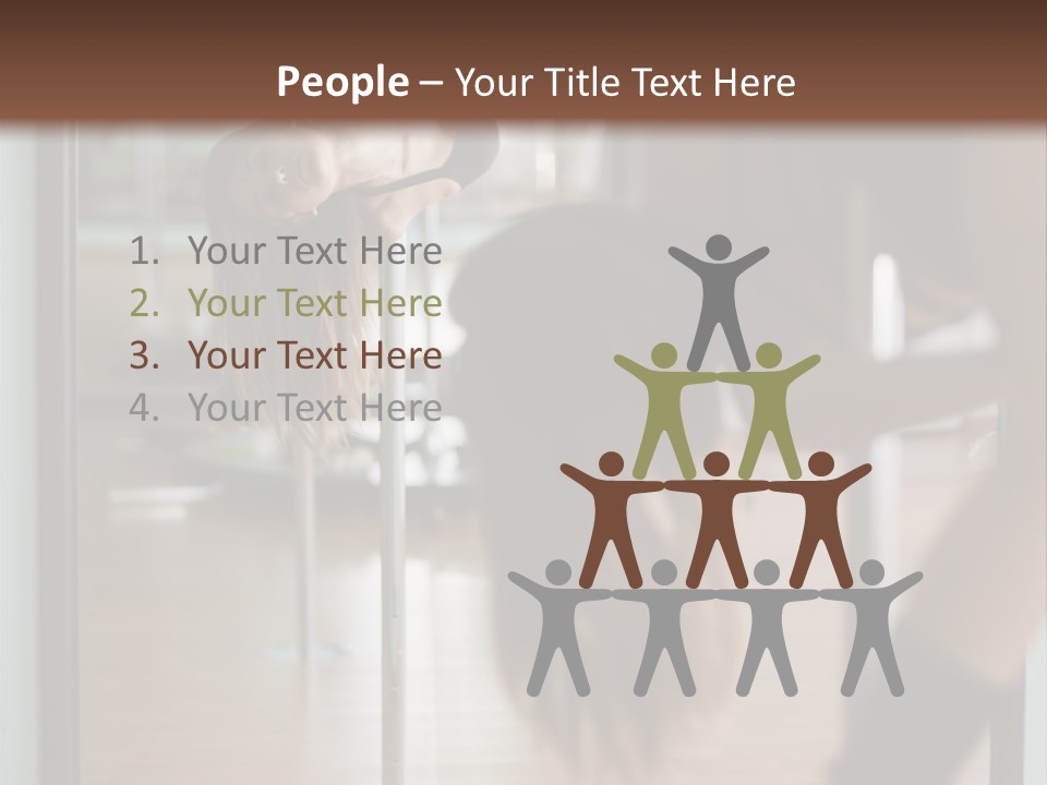 Sexy Pose Fitness PowerPoint Template