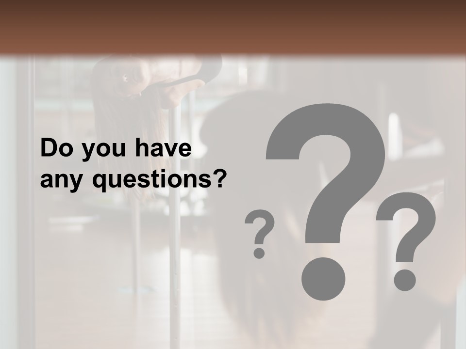 Sexy Pose Fitness PowerPoint Template