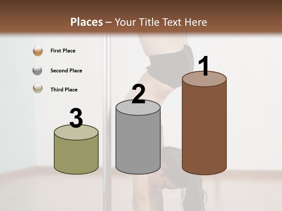 Female Girl Exercise PowerPoint Template