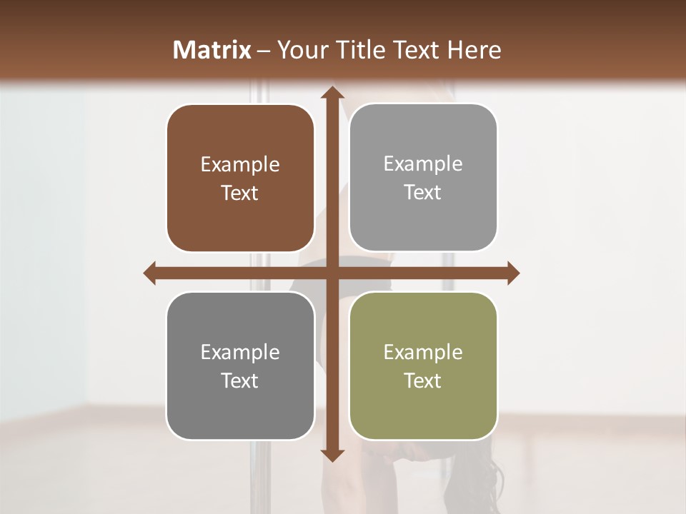 Female Girl Exercise PowerPoint Template