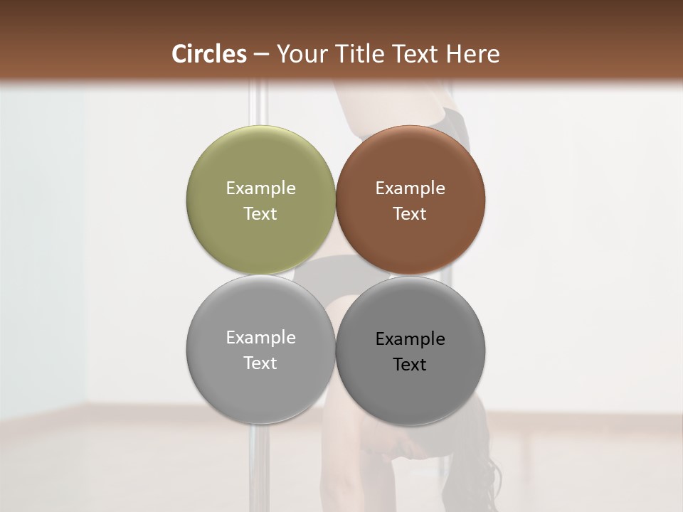 Female Girl Exercise PowerPoint Template