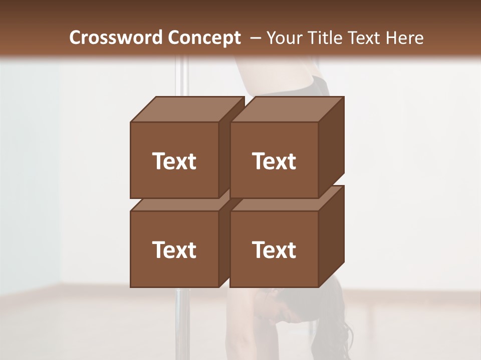 Female Girl Exercise PowerPoint Template