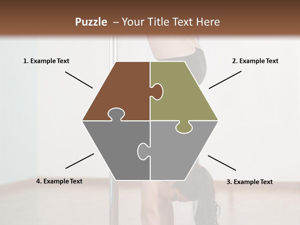 Female Girl Exercise PowerPoint Template