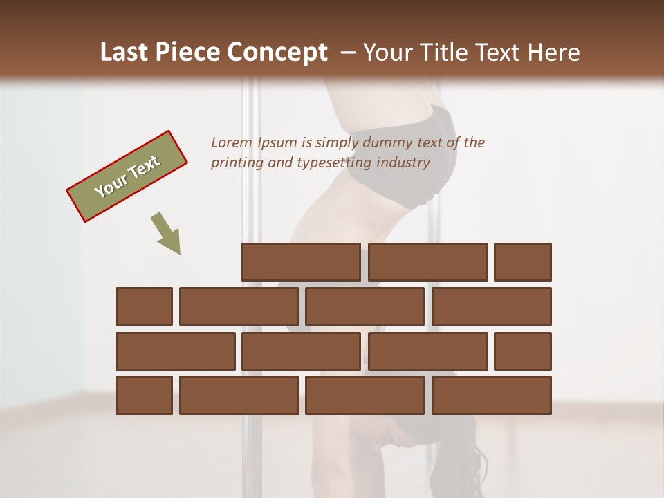 Female Girl Exercise PowerPoint Template