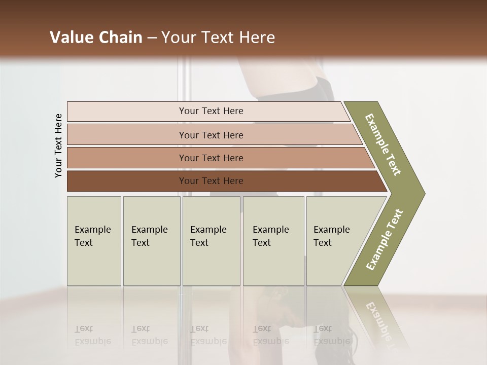 Female Girl Exercise PowerPoint Template