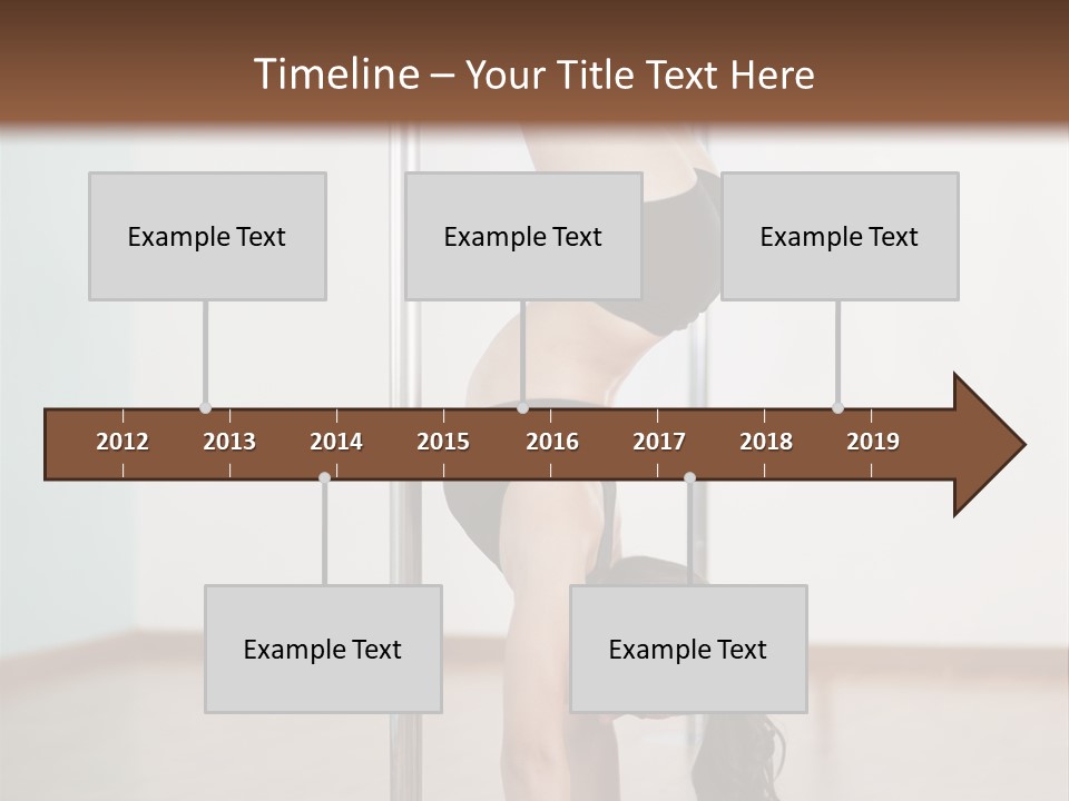 Female Girl Exercise PowerPoint Template