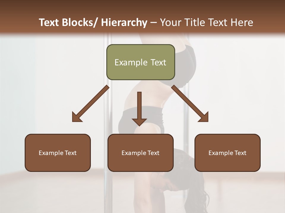 Female Girl Exercise PowerPoint Template