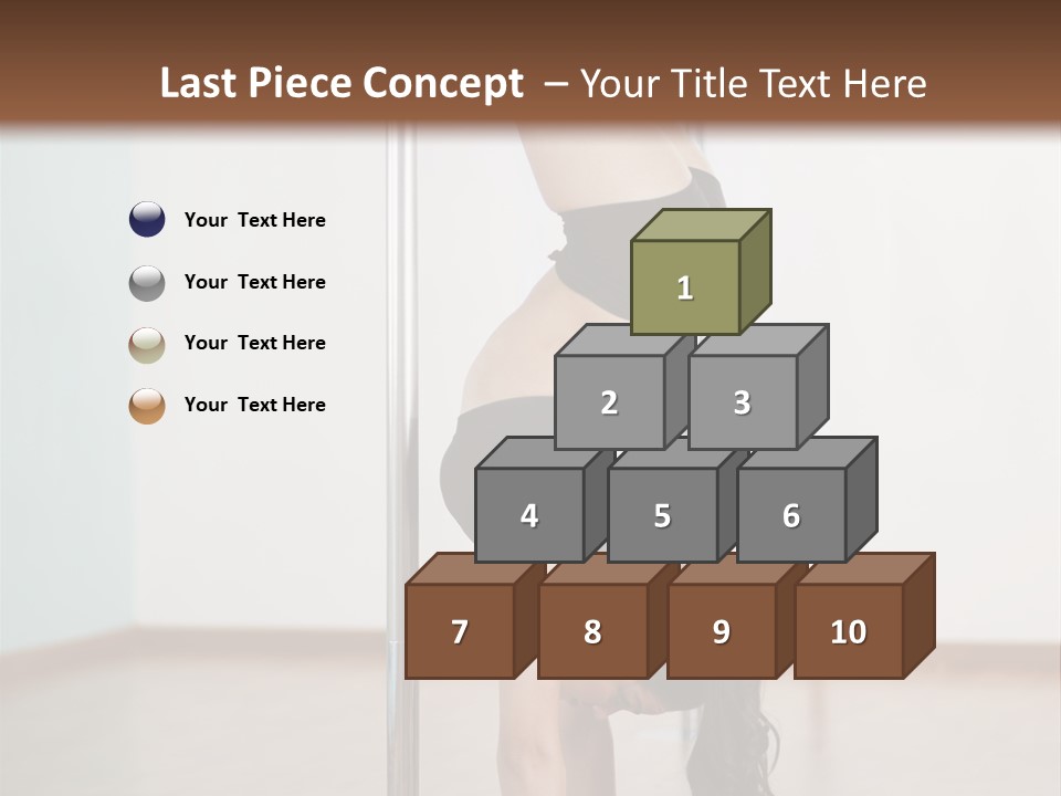 Female Girl Exercise PowerPoint Template