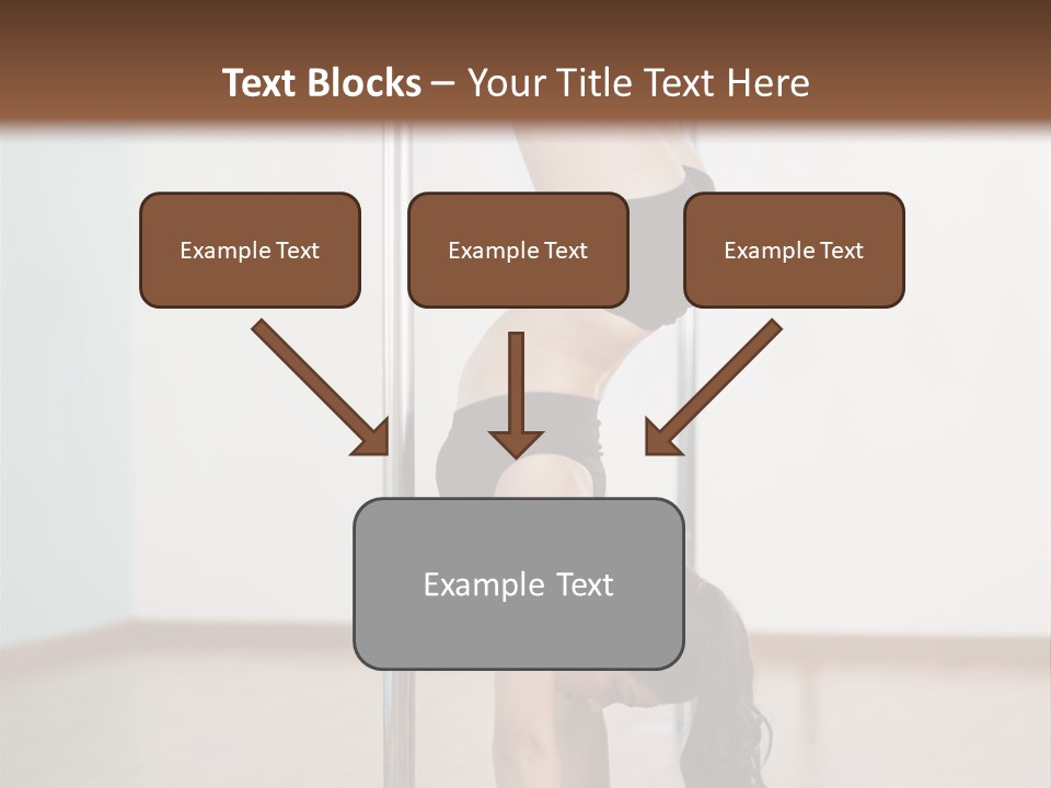 Female Girl Exercise PowerPoint Template