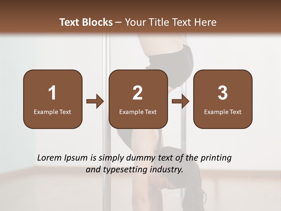 Female Girl Exercise PowerPoint Template