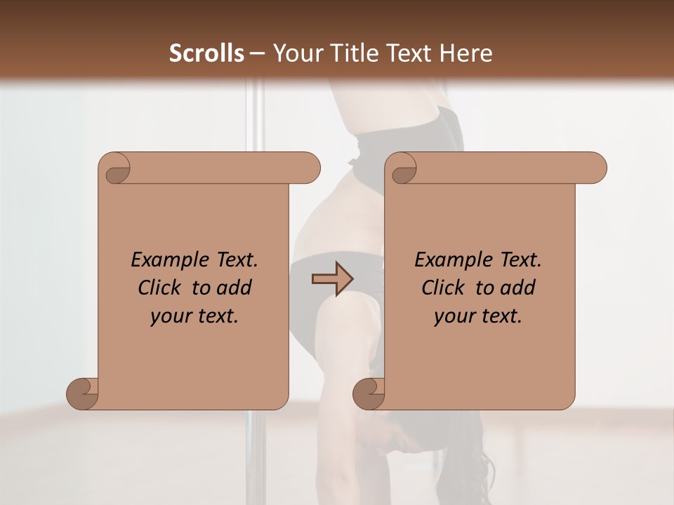 Female Girl Exercise PowerPoint Template