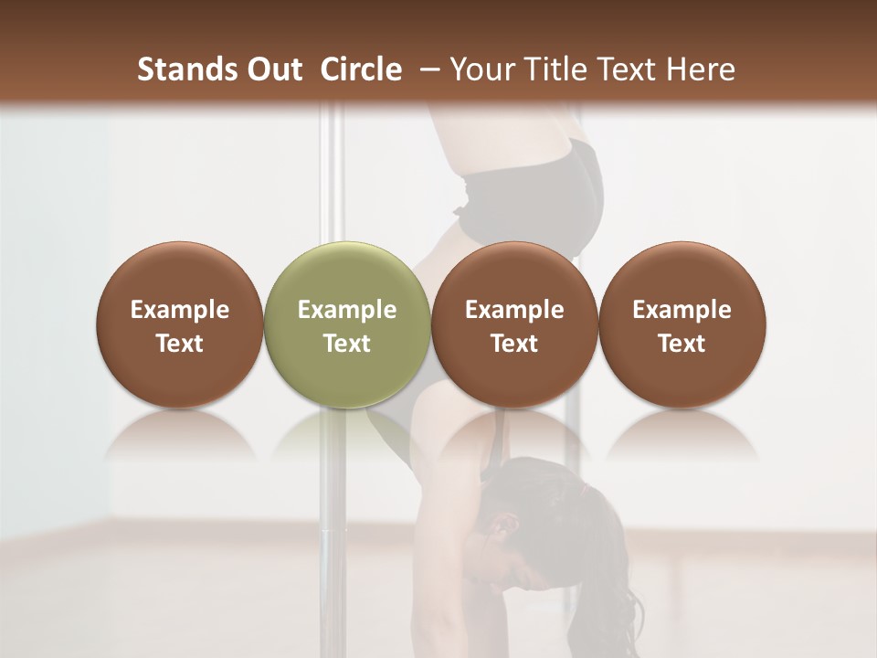 Female Girl Exercise PowerPoint Template