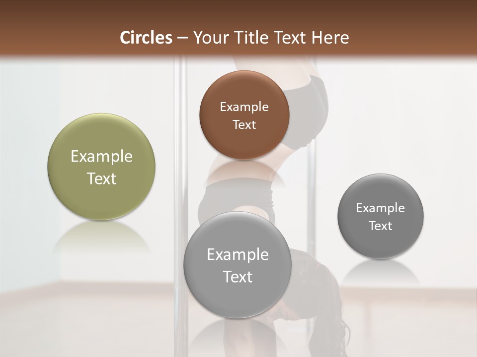 Female Girl Exercise PowerPoint Template