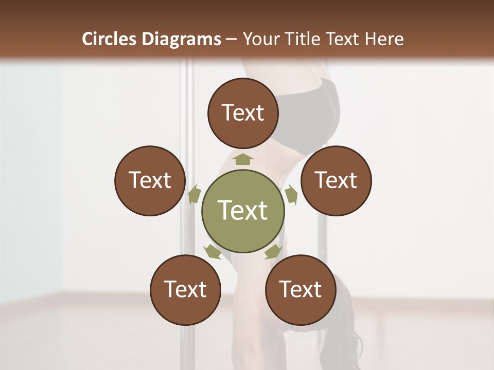 Female Girl Exercise PowerPoint Template