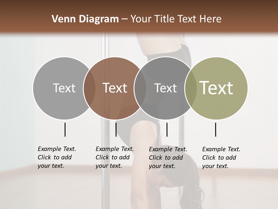 Female Girl Exercise PowerPoint Template