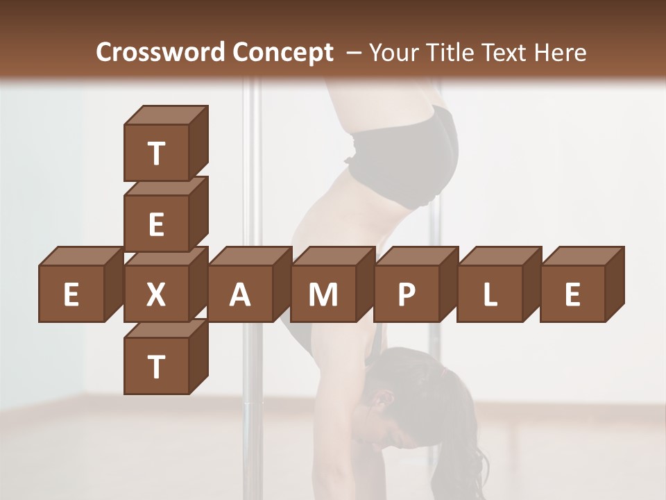 Female Girl Exercise PowerPoint Template