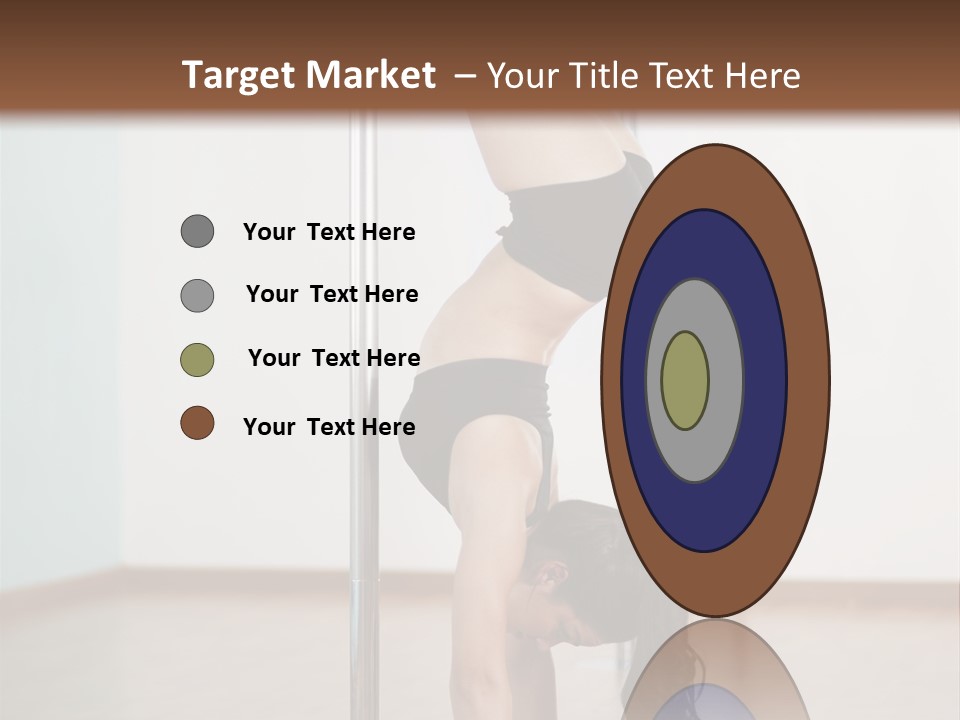 Female Girl Exercise PowerPoint Template