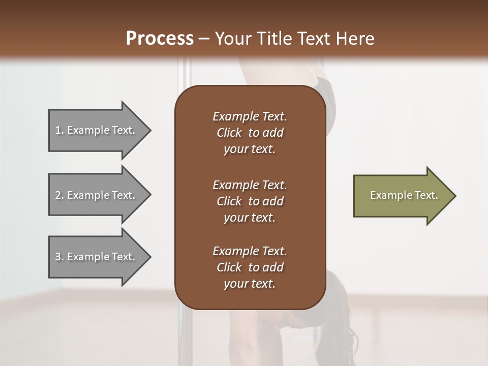 Female Girl Exercise PowerPoint Template