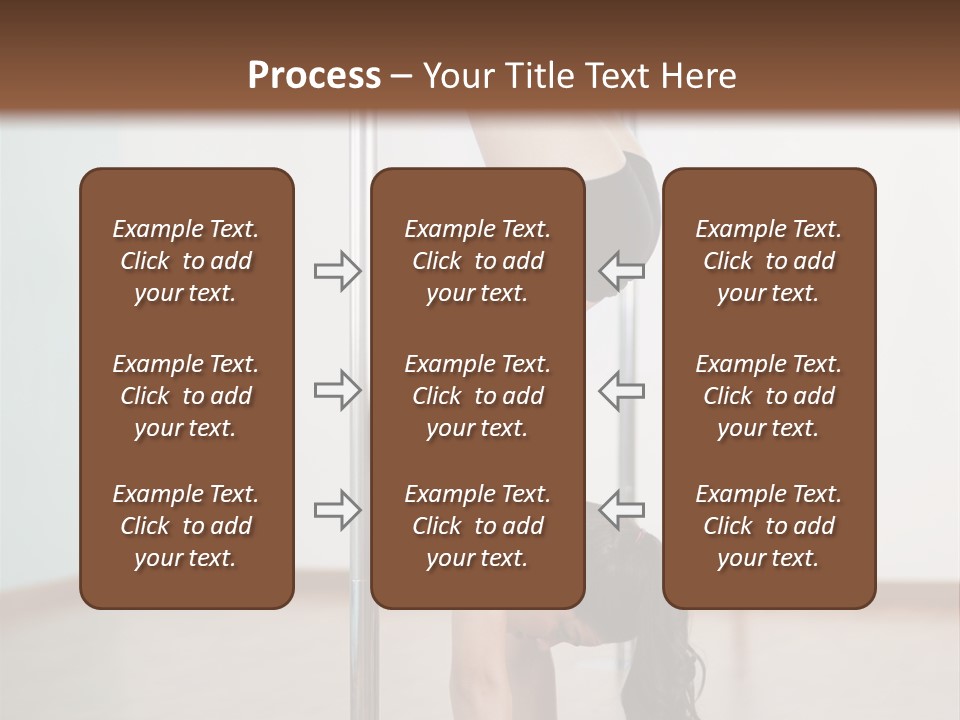 Female Girl Exercise PowerPoint Template