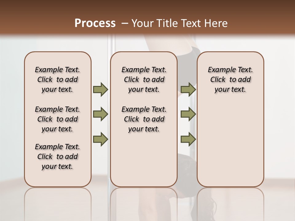 Female Girl Exercise PowerPoint Template