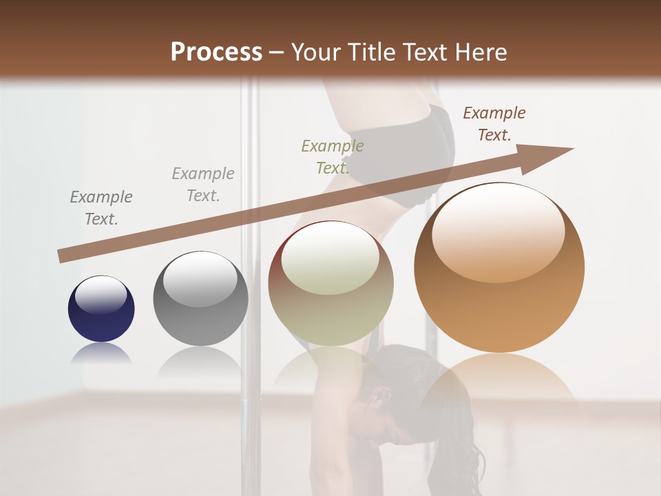 Female Girl Exercise PowerPoint Template