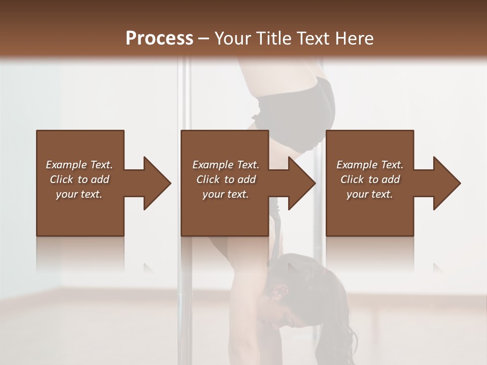 Female Girl Exercise PowerPoint Template