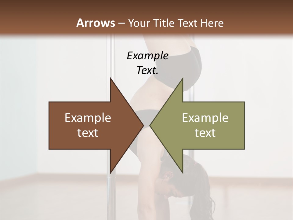 Female Girl Exercise PowerPoint Template