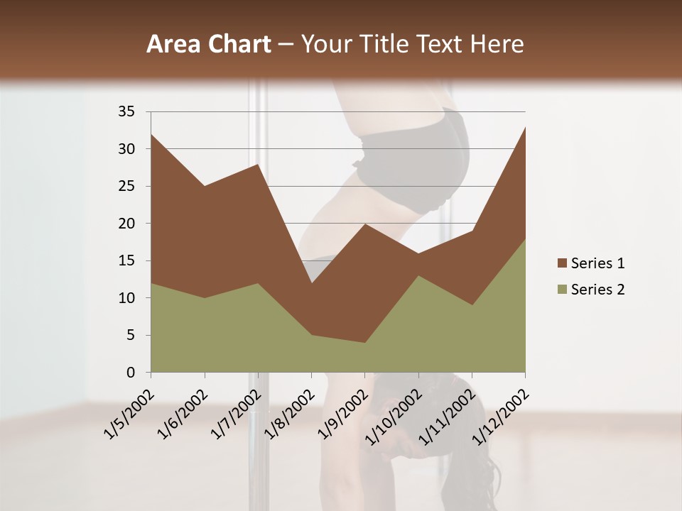 Female Girl Exercise PowerPoint Template