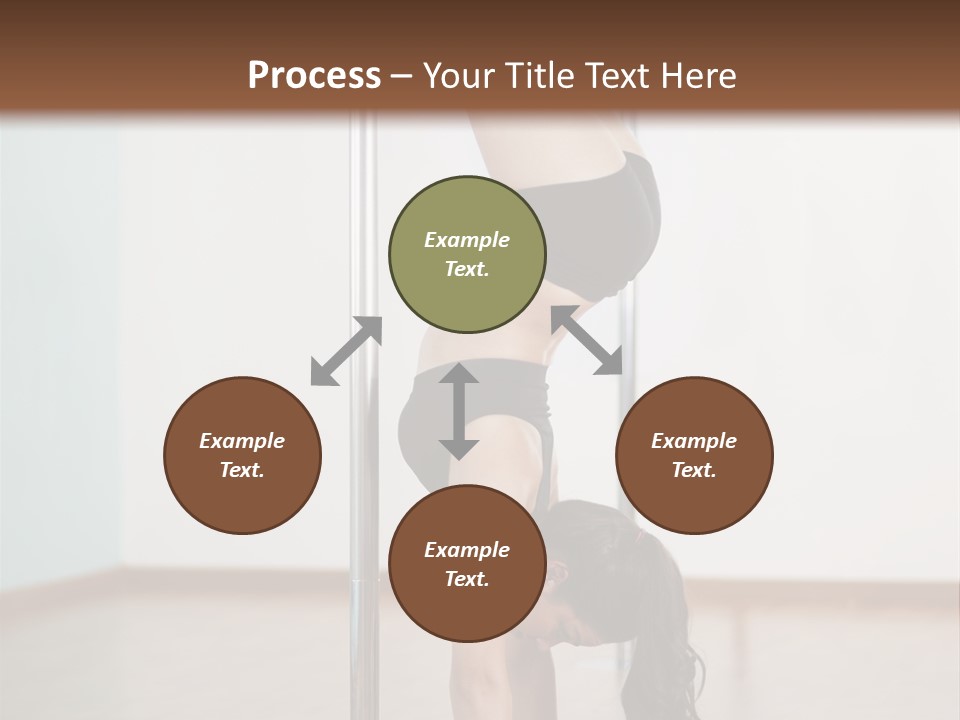 Female Girl Exercise PowerPoint Template