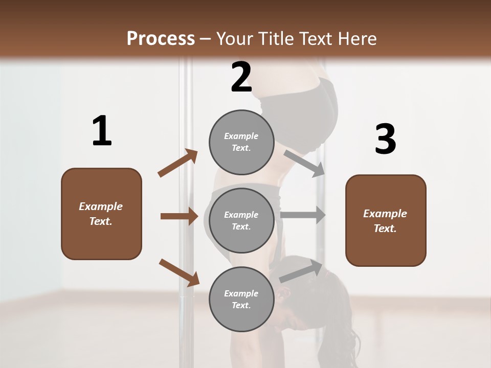 Female Girl Exercise PowerPoint Template