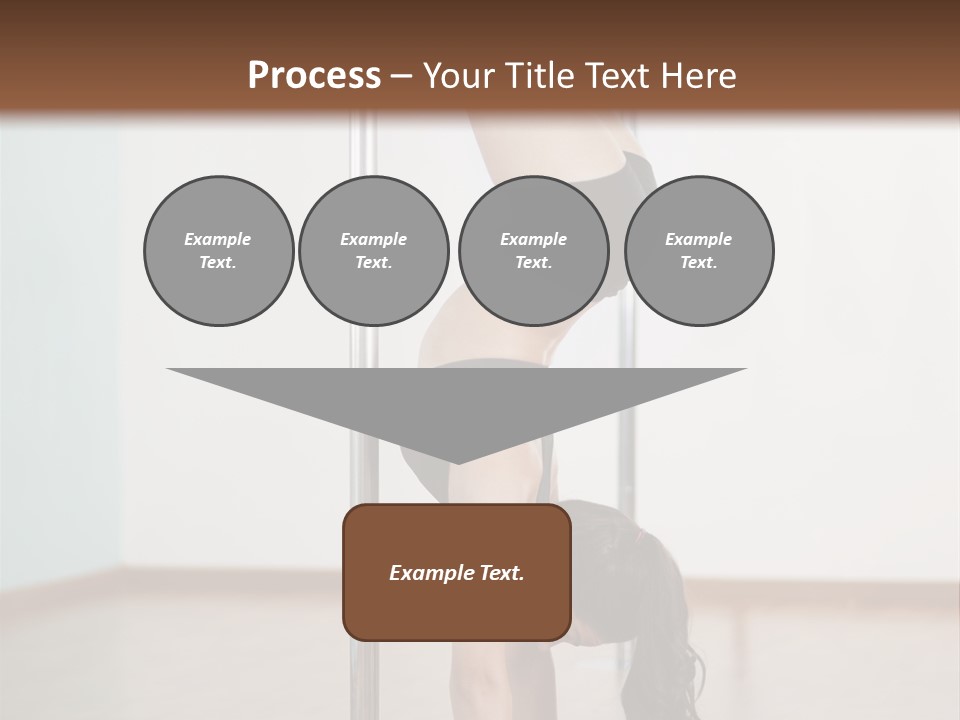 Female Girl Exercise PowerPoint Template