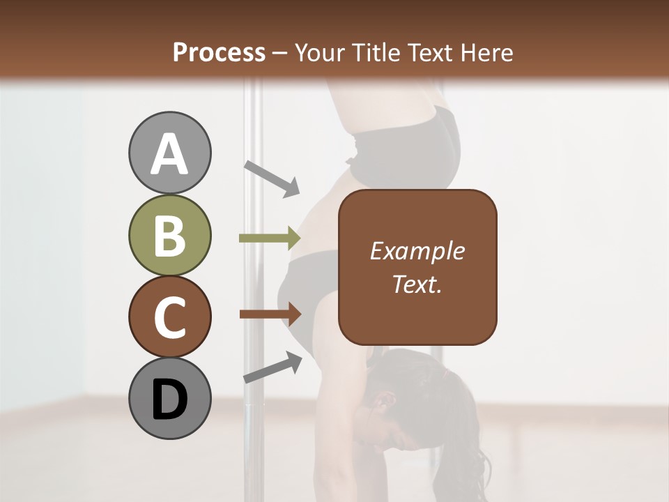 Female Girl Exercise PowerPoint Template