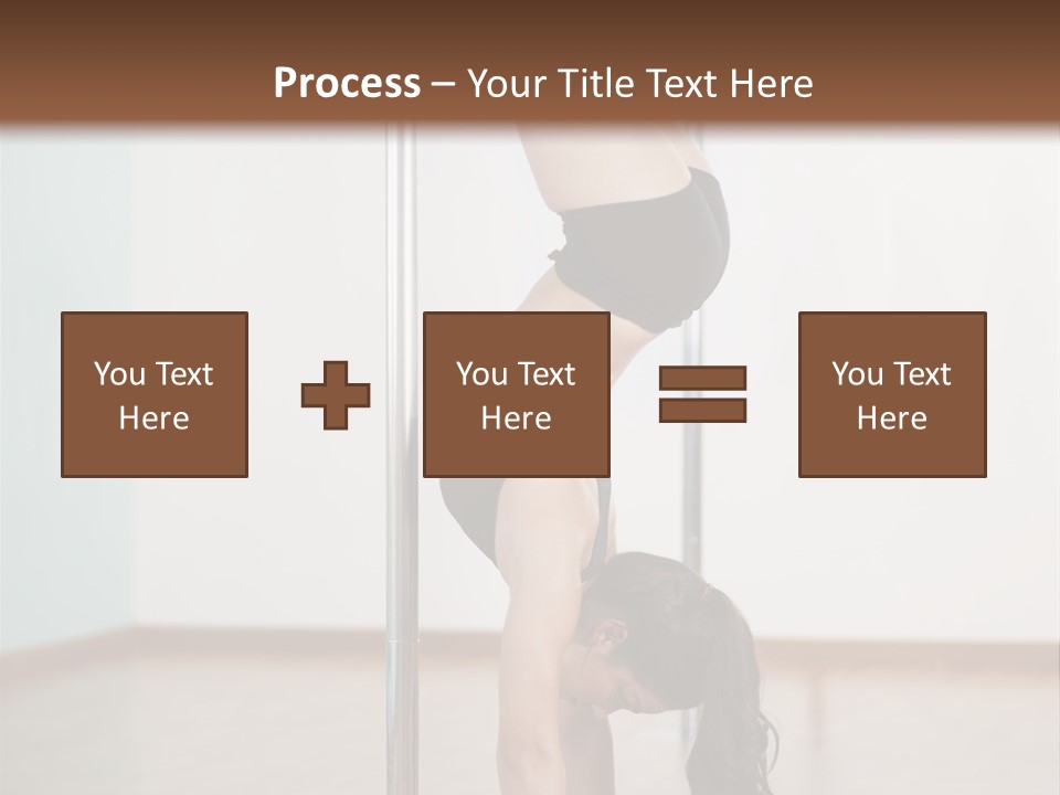Female Girl Exercise PowerPoint Template