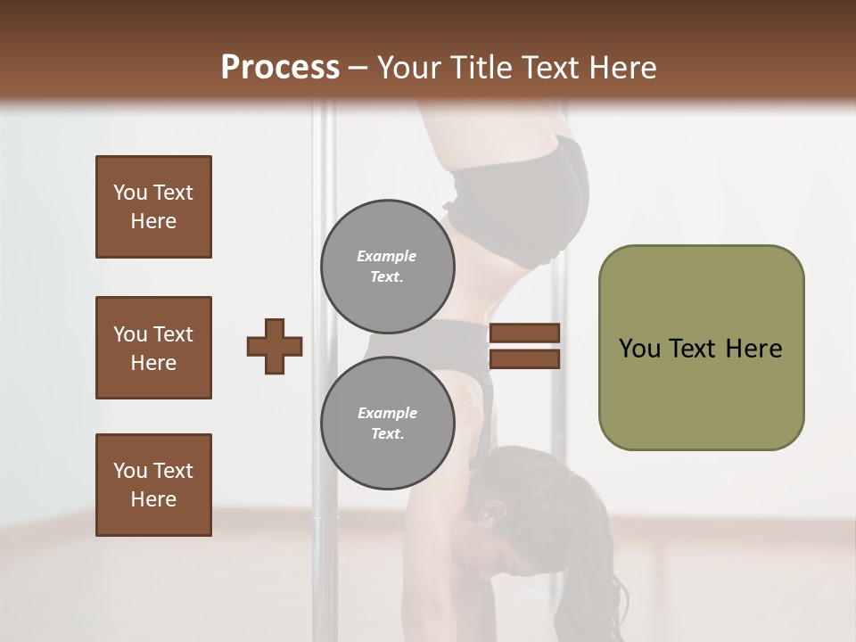 Female Girl Exercise PowerPoint Template