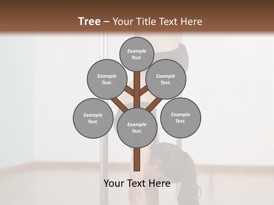 Female Girl Exercise PowerPoint Template