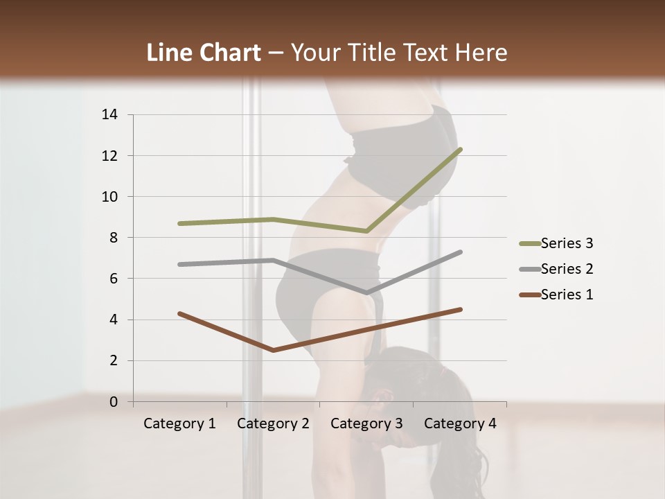 Female Girl Exercise PowerPoint Template