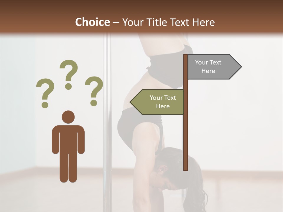 Female Girl Exercise PowerPoint Template