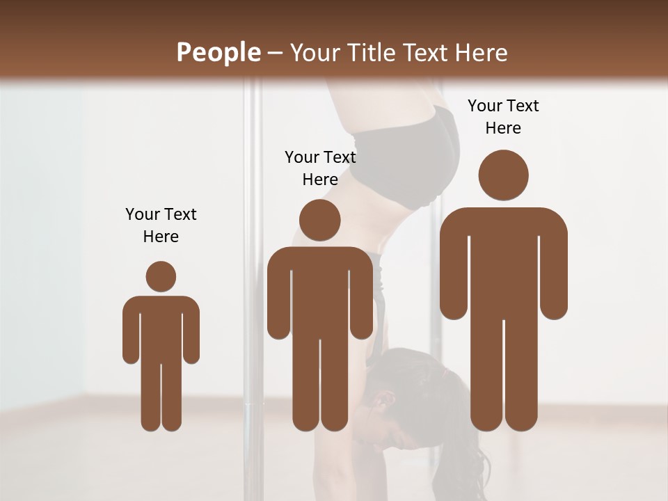 Female Girl Exercise PowerPoint Template