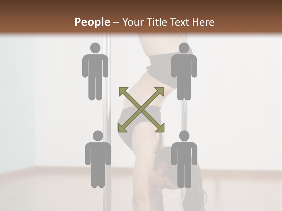 Female Girl Exercise PowerPoint Template