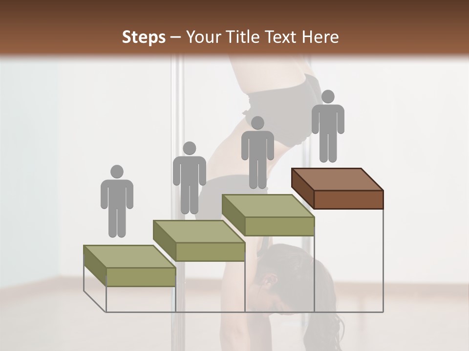 Female Girl Exercise PowerPoint Template